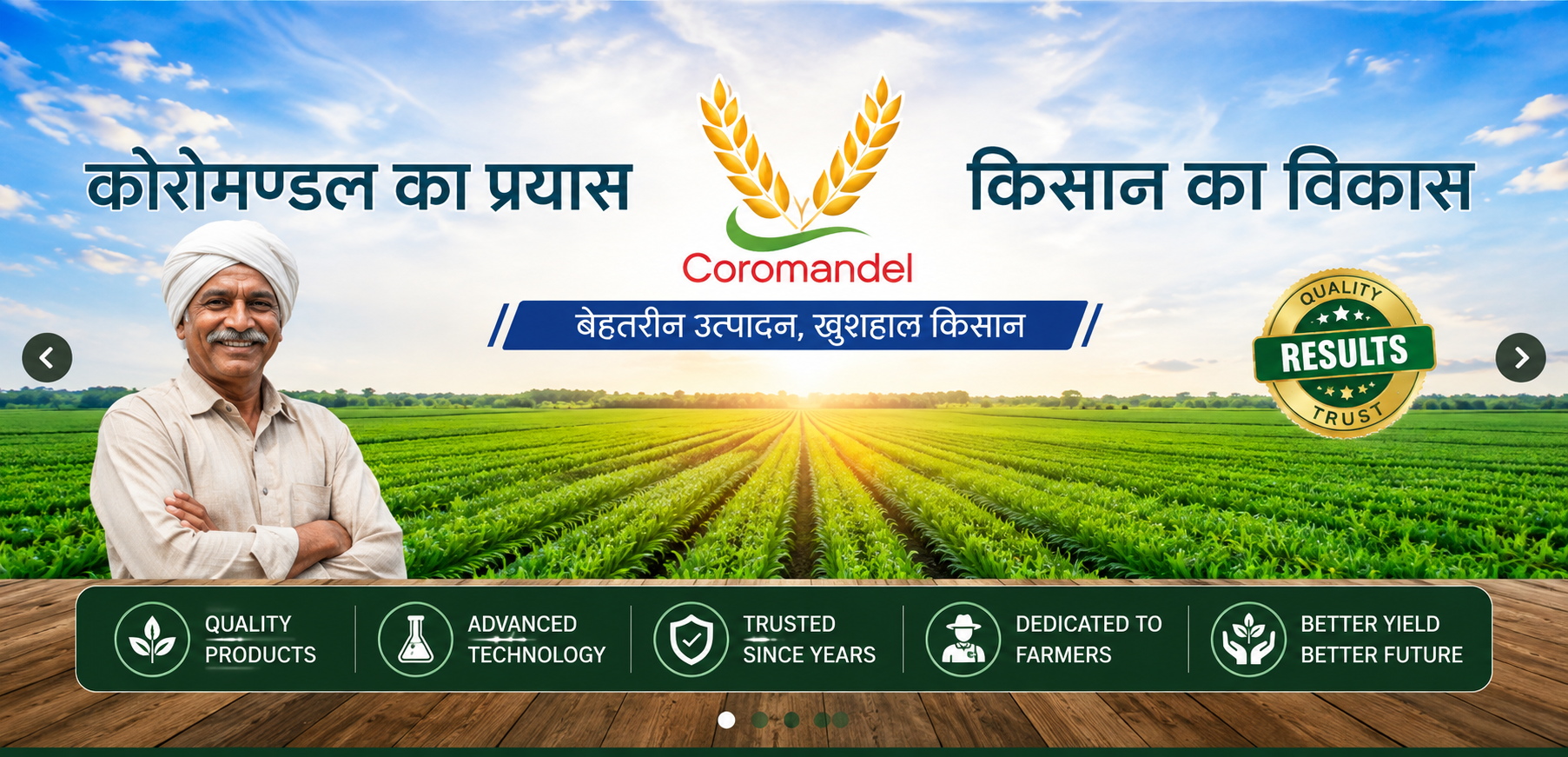 Coromandel Agro Chemicals farmer development banner
